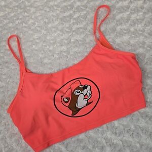 Buc-ee's Neon Orange Bikini Top Large (6083)